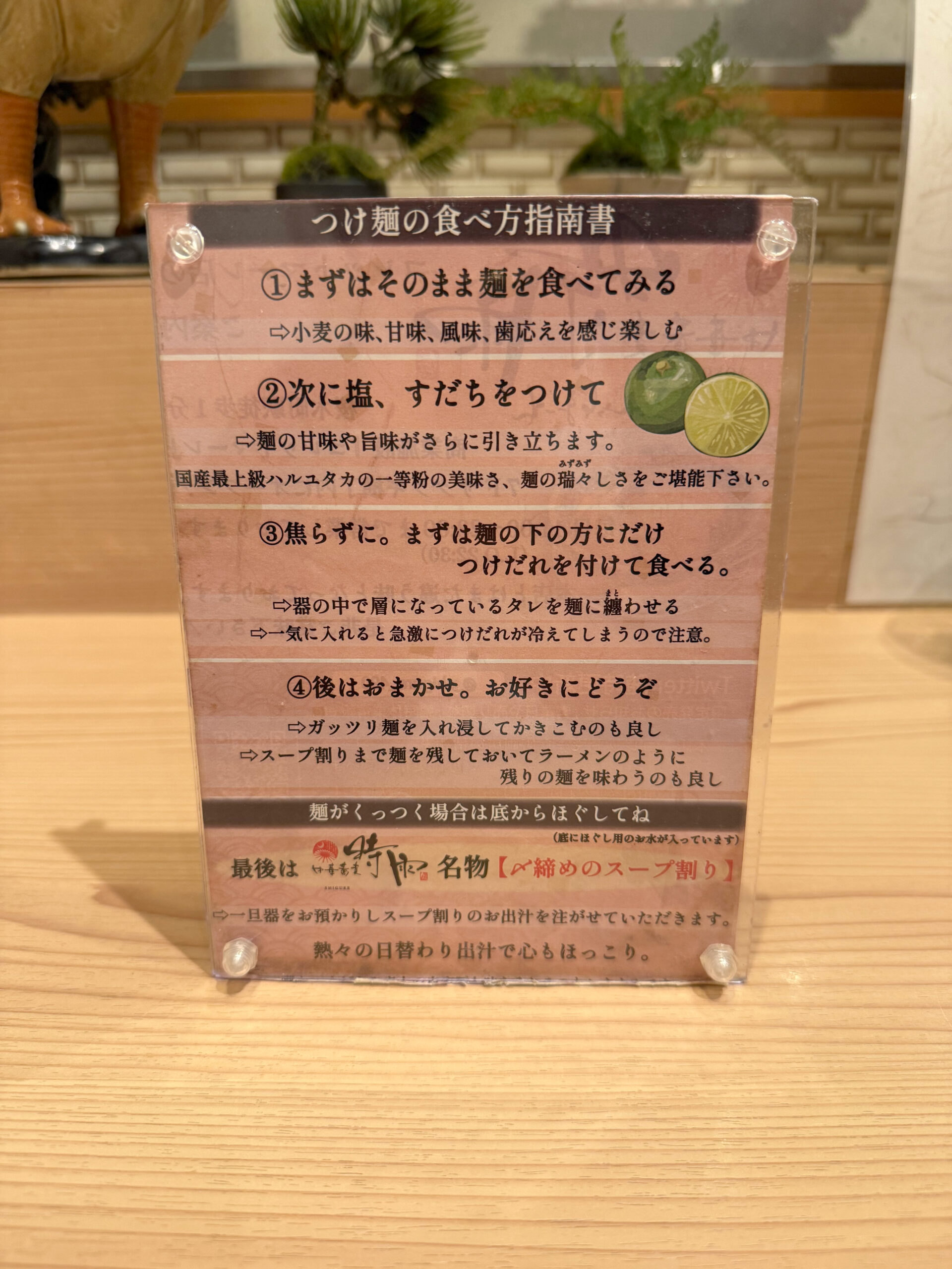 つけ麺の食べ方指南書