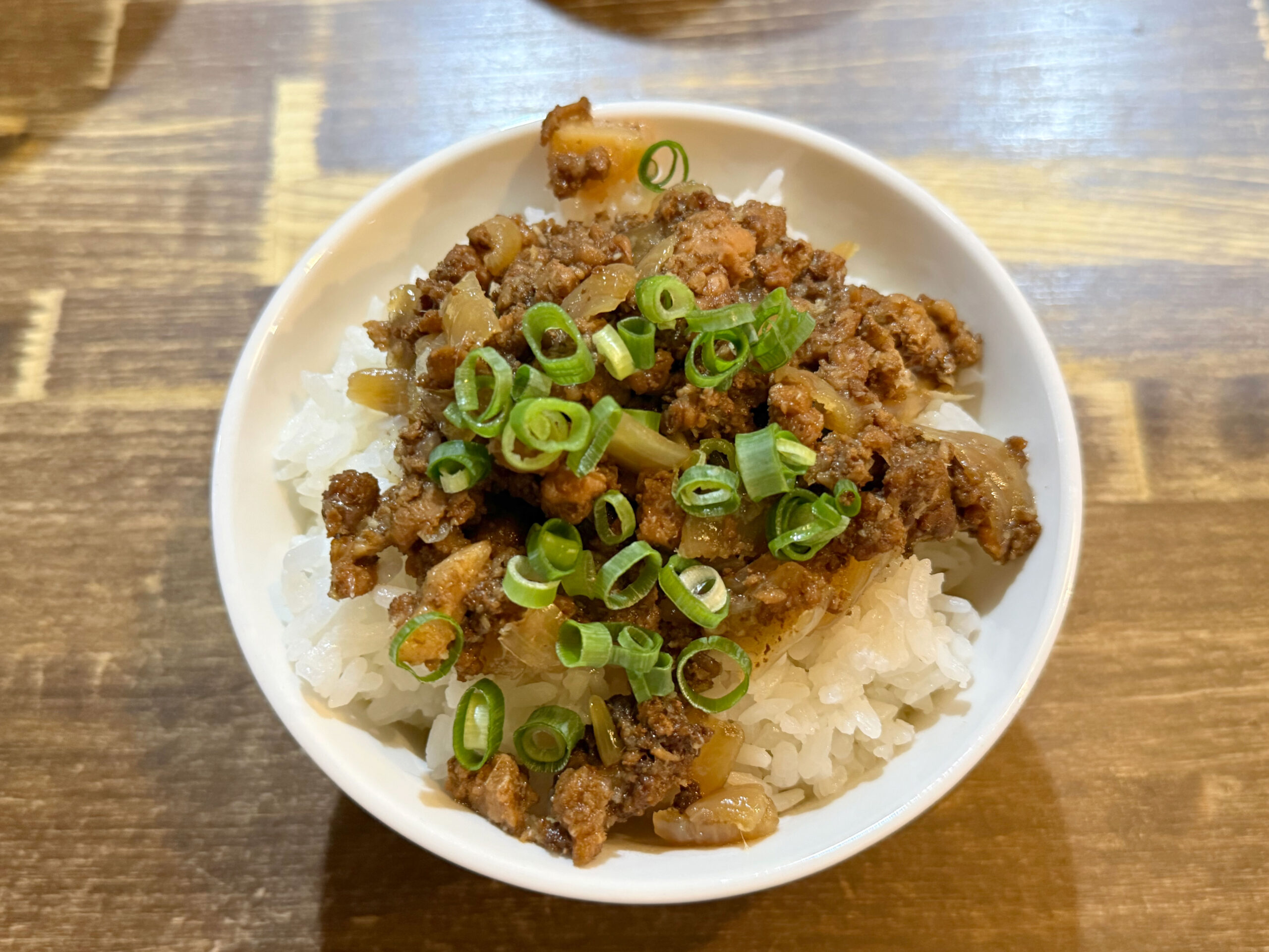 ミニ茶碗丼(豚挽肉の生姜丼)