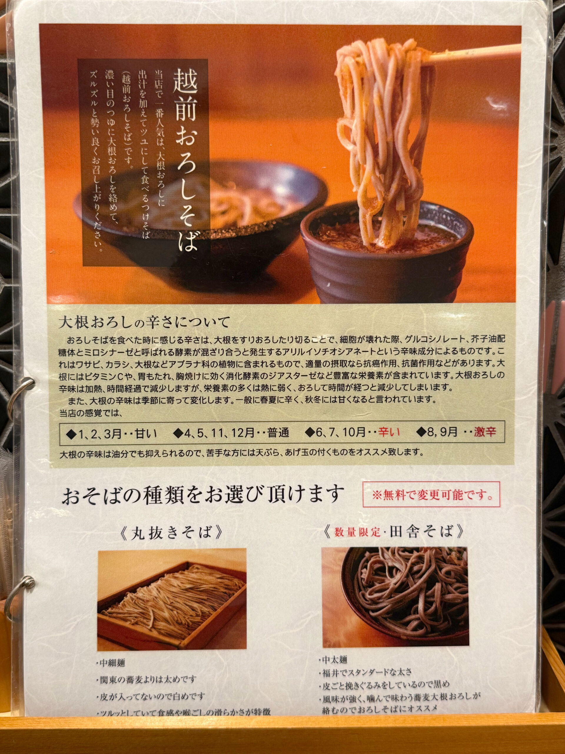 大根おろしの辛さについて