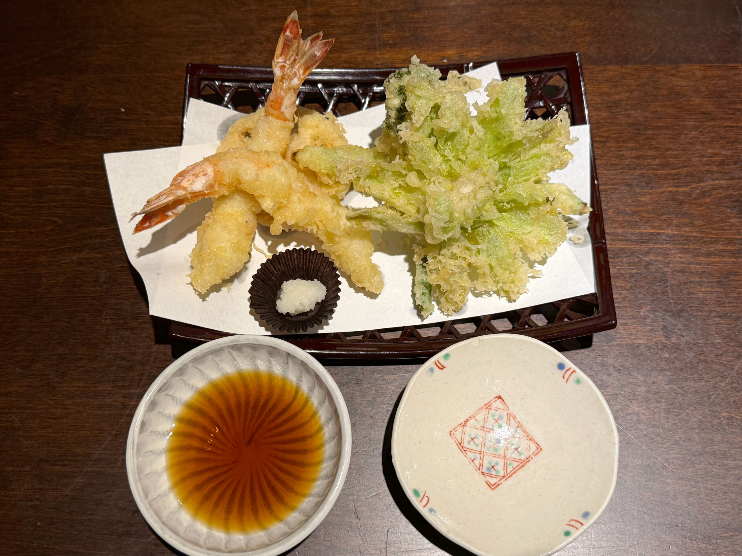 海老と野菜の天ぷら