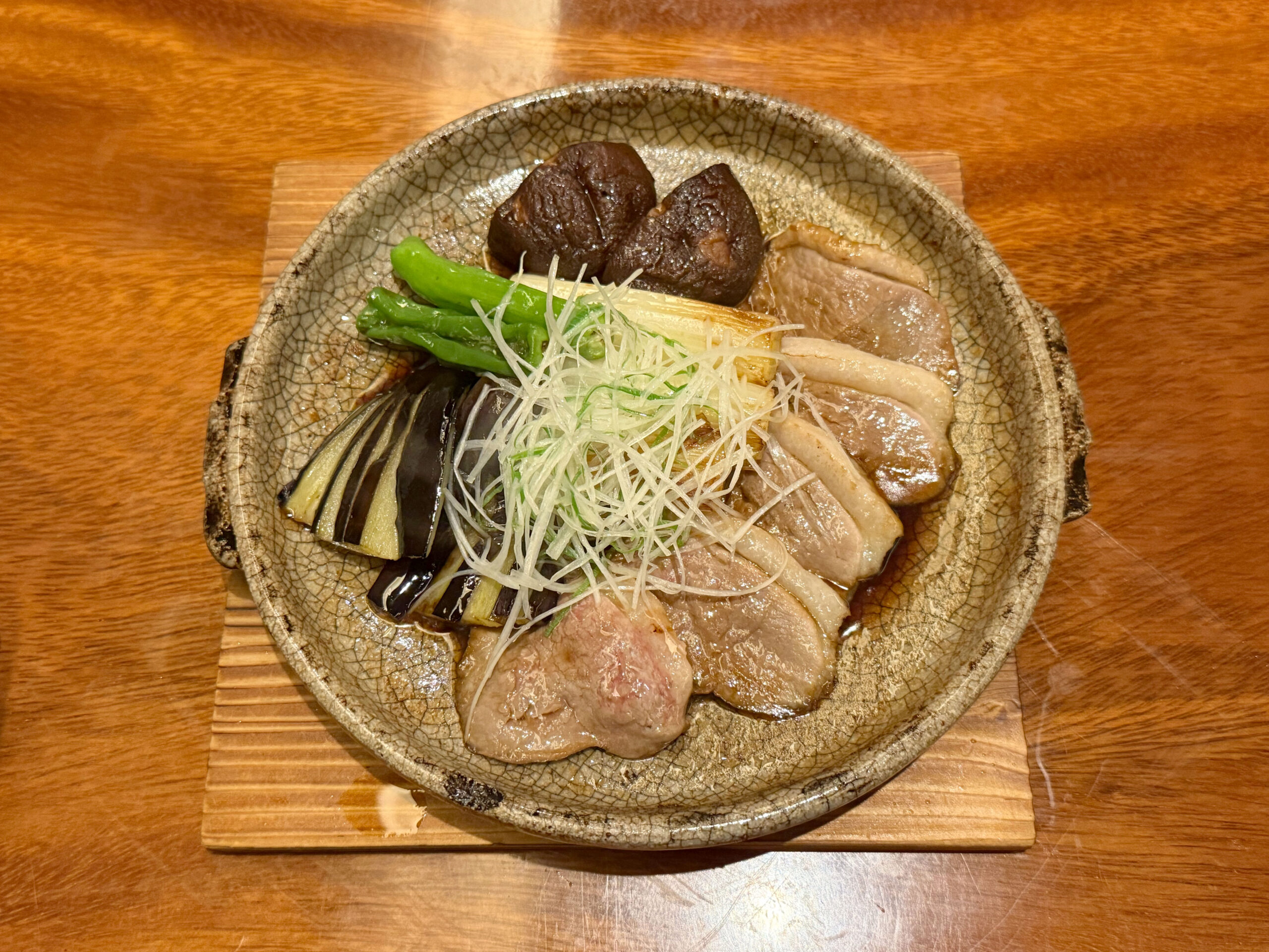 鴨陶板焼き