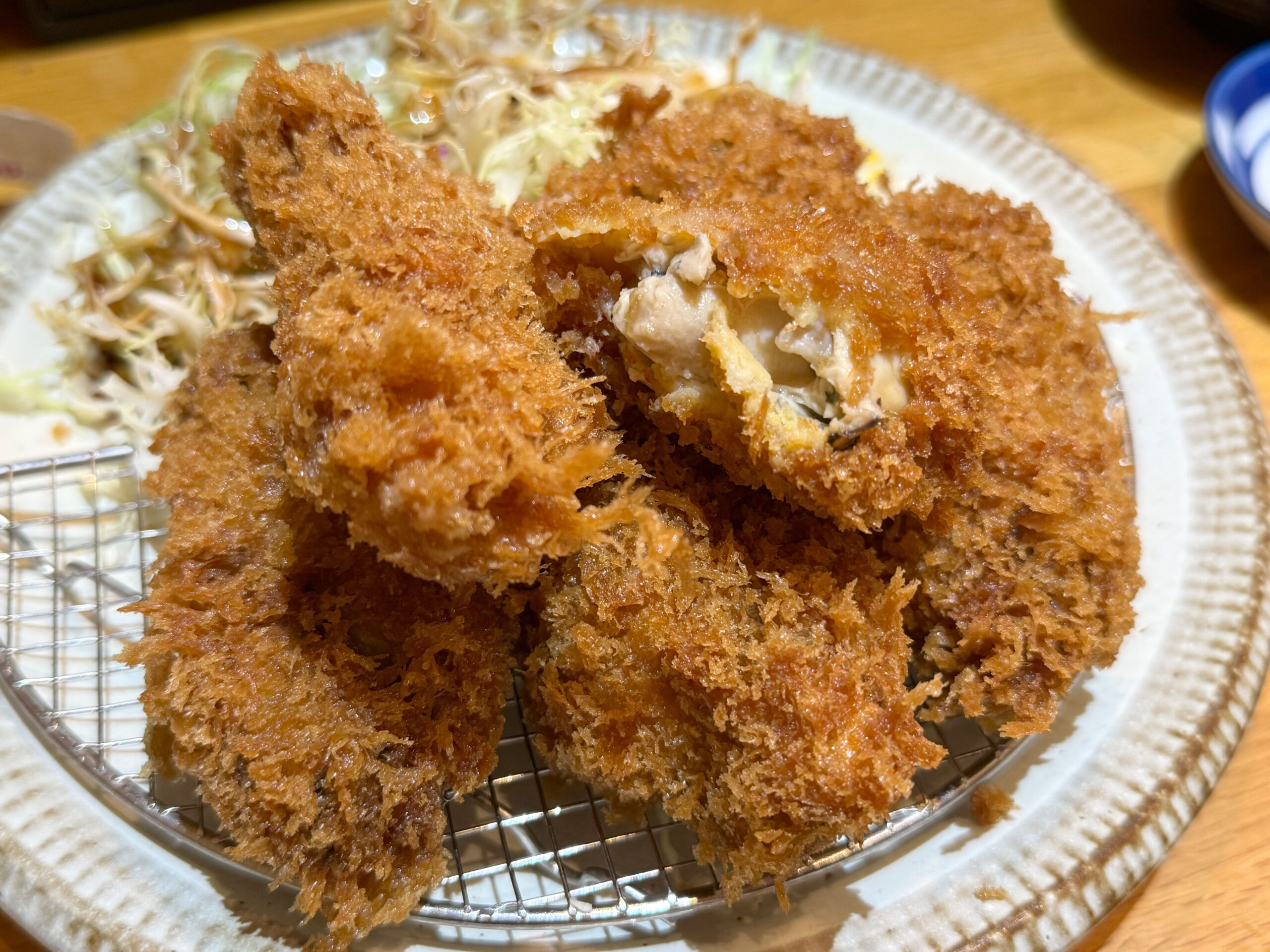 カキフライ 断面